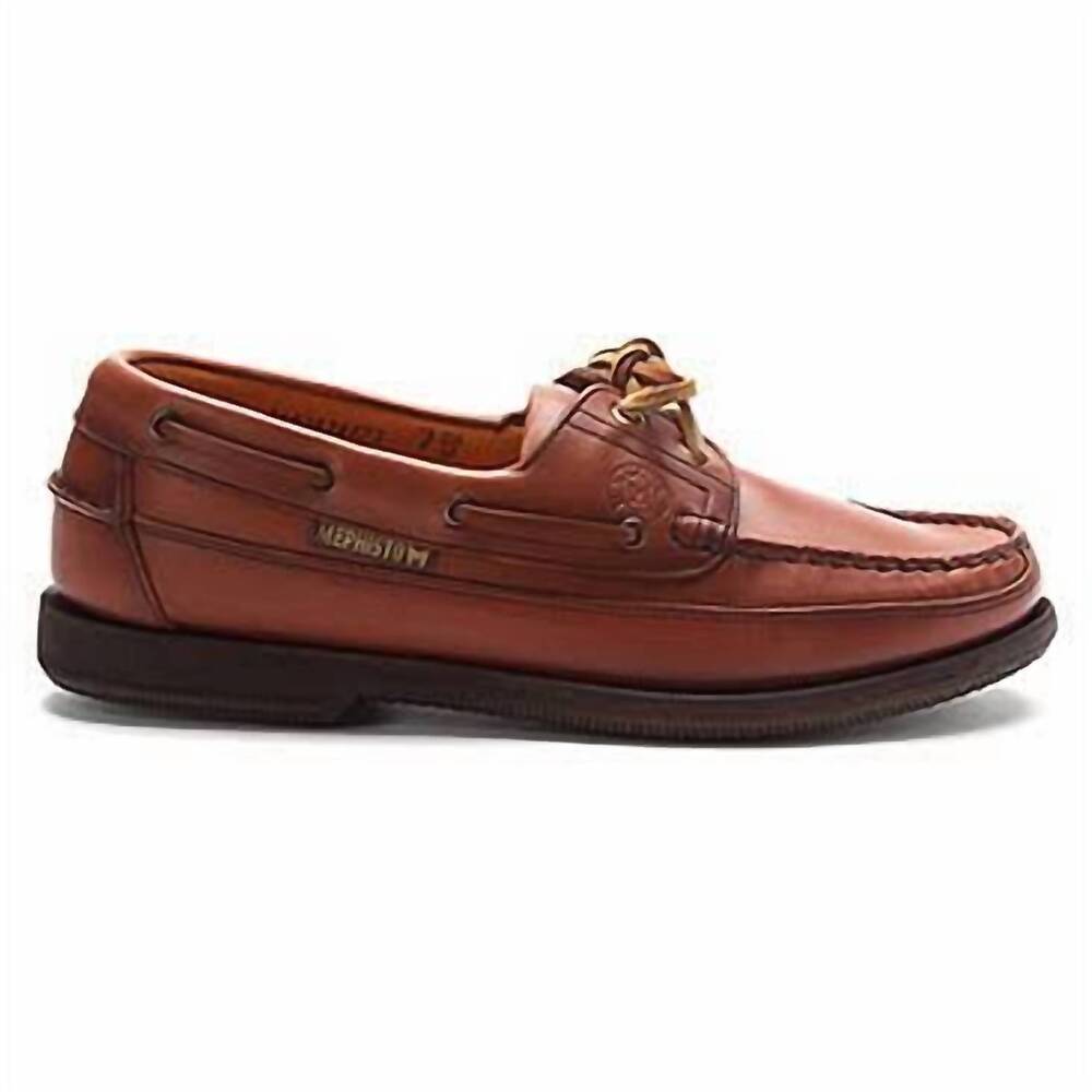 NEW MEPHISTO men's hurrikan slip on in rust smooth